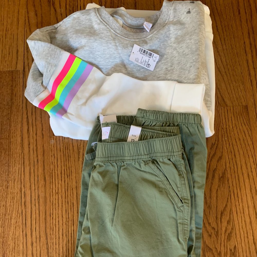 Childrens Place - Girls Pants and Top - Size L - 12